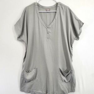 J. Jill Light Gray Lyocell Ultra Soft Tunic size XL